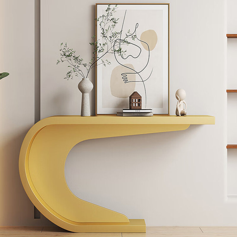 Table de véranda moderne et simple, Jaune