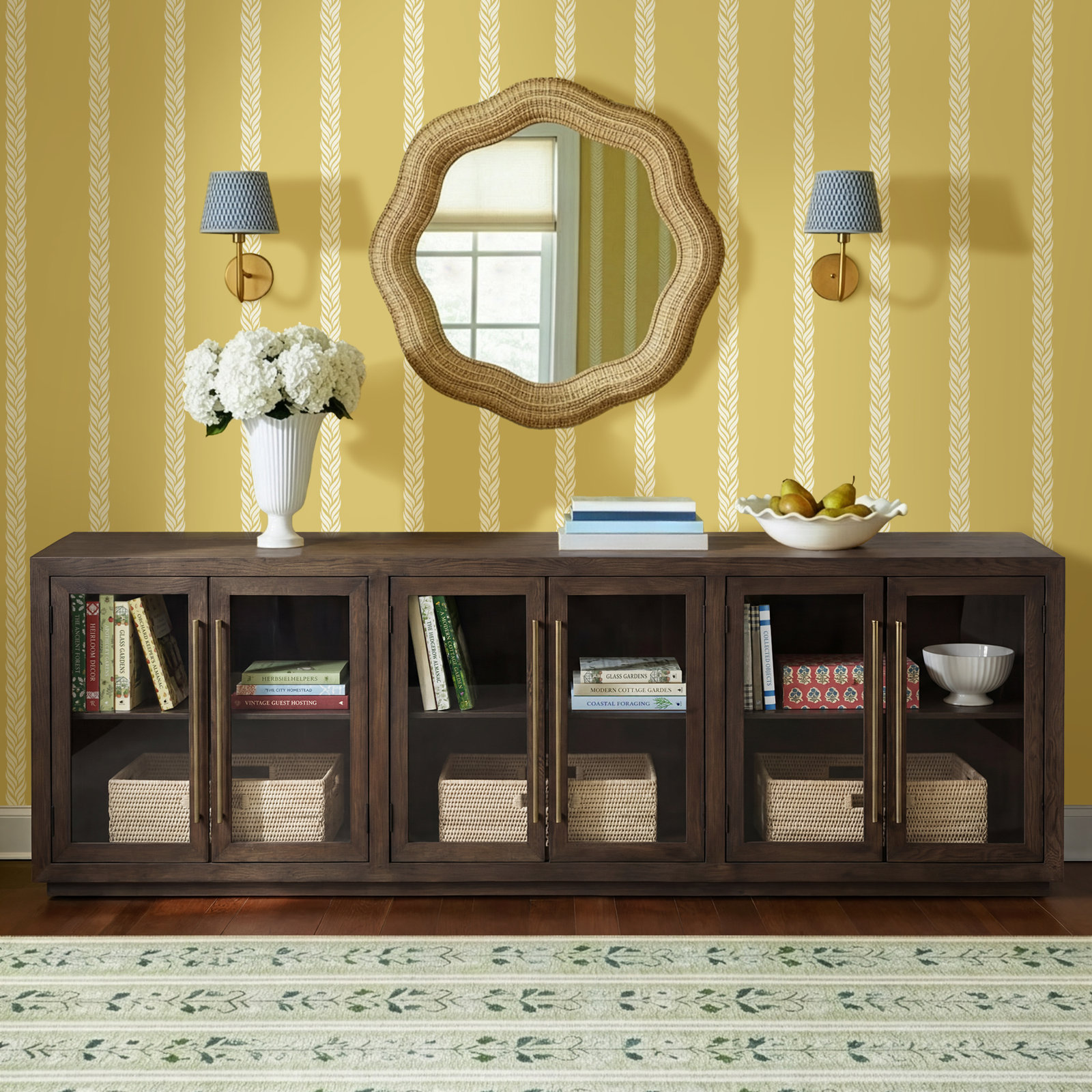 Alaya Sideboard, Brown, 36"H x 108"W x 20"D