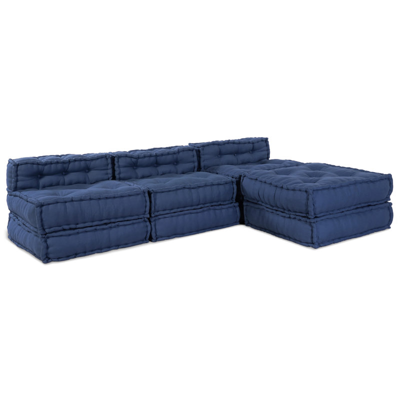 Modular Patchwork Sofa Fabric Living Room Modern Indoor Adaptable Couch