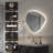 Wall Mounted Back Light Bathroom Frameless Drop Shape LED Mirror With Anti- Fog And Memory Function