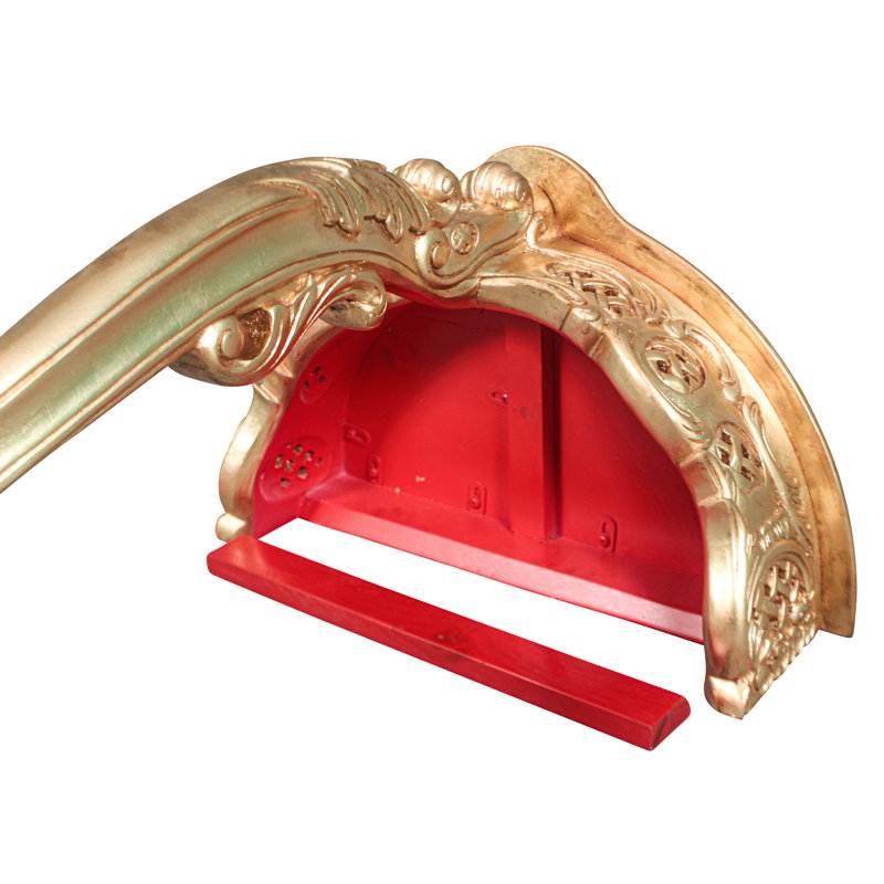 Honore Louis XV Rococo Gilded Single Leg Console Table