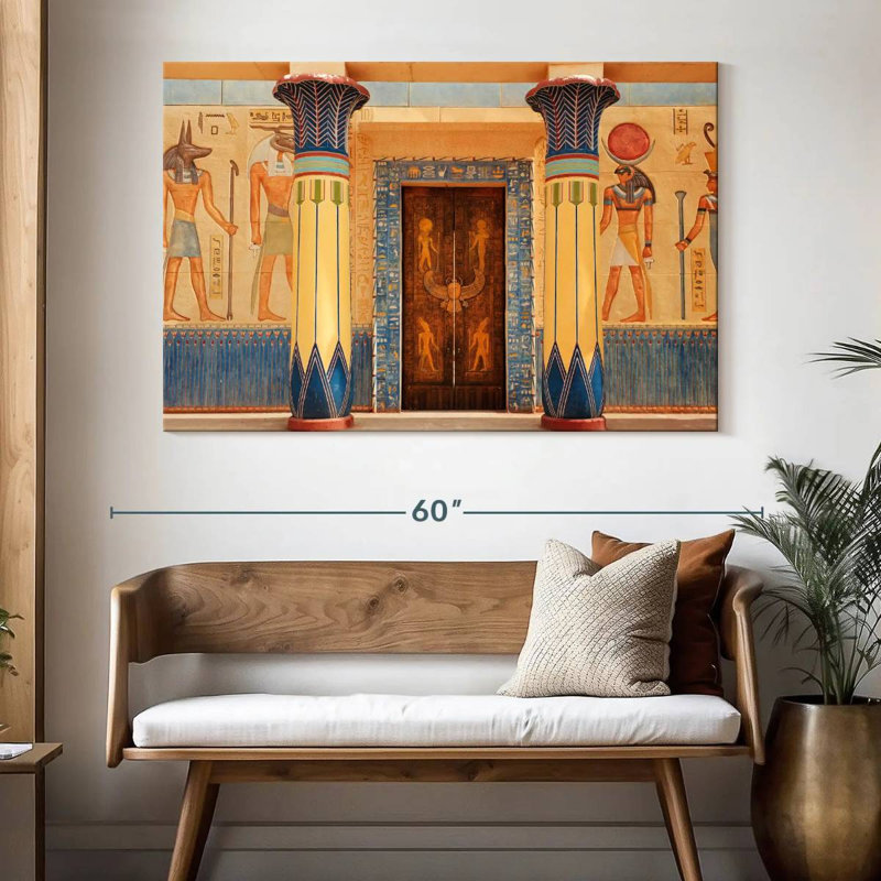 Ravi Échos de l'Égypte ancienne, H 34 po x l 51 po