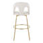 Ensemble de tabouret de bar pivotant contemporain avec revêtement en tissu-1010860615-1012660206