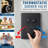 Wall Mount Thermostatic Shower Faucet Set, 16"+ 8"rainfall Shower System, Push Button Diverter For Easy Control