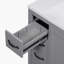 Meuble-lavabo polyvalent avec plusieurs tiroirs et tablette réglable pour un rangement amélioré-108525903