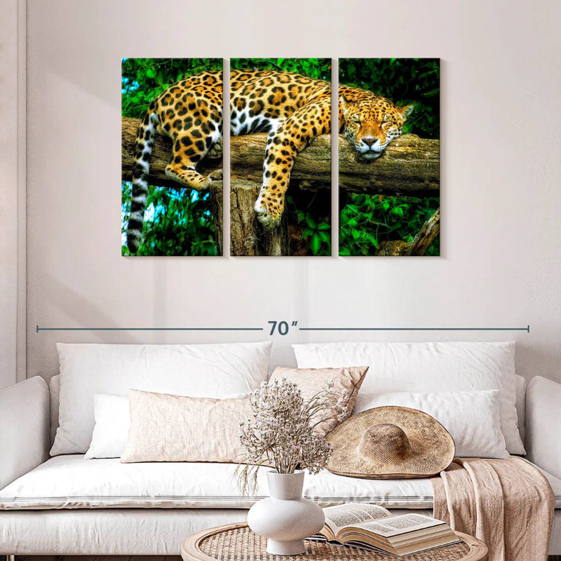Sleepy Jaguar, 28" H x 45" W