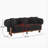 Round Arm Curved Sofa-Black-1984746260