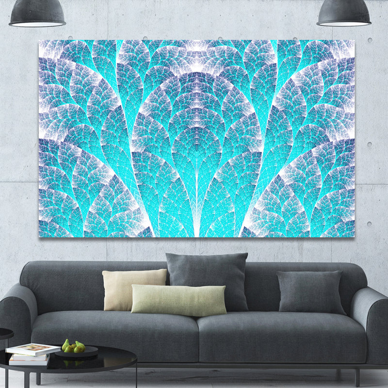 « exotique blue biologique », impression sur toile tendue, H 40 po x l 60 po x P 1,5 po