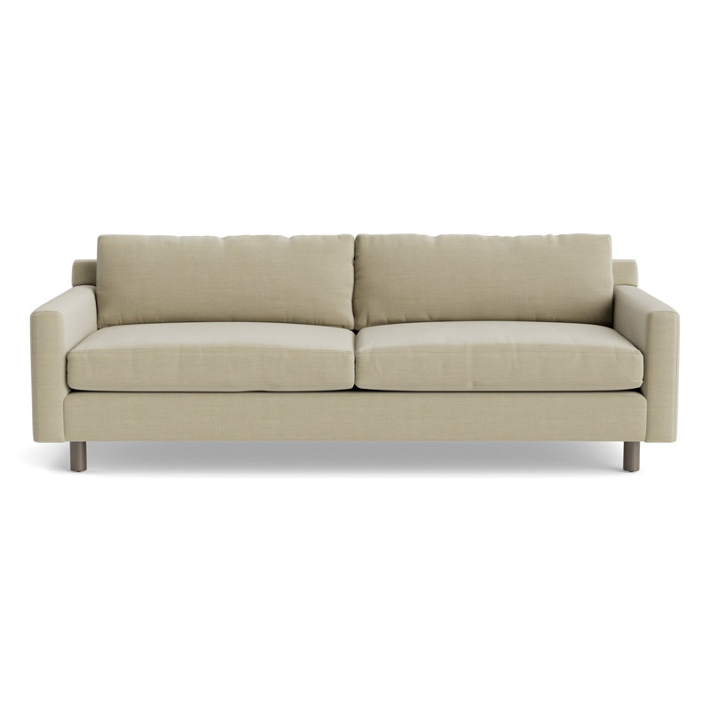Hunter No Welt 100 Sofa, Performance Linen - Flax, Driftwood
