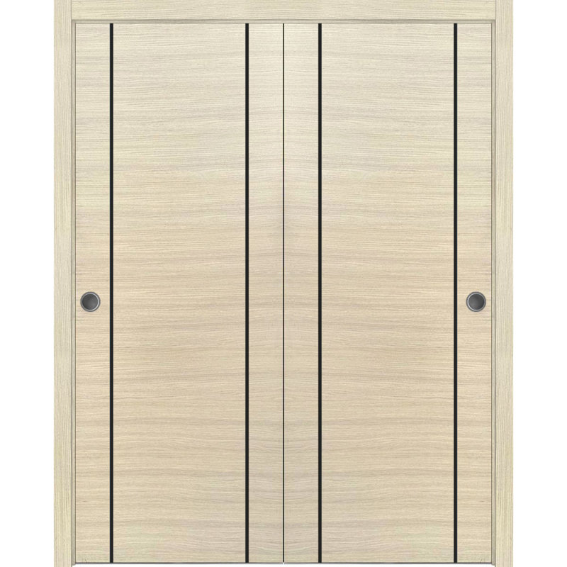 Portes de placard coulissantes en bois massif massif, 64 po x 96 po
