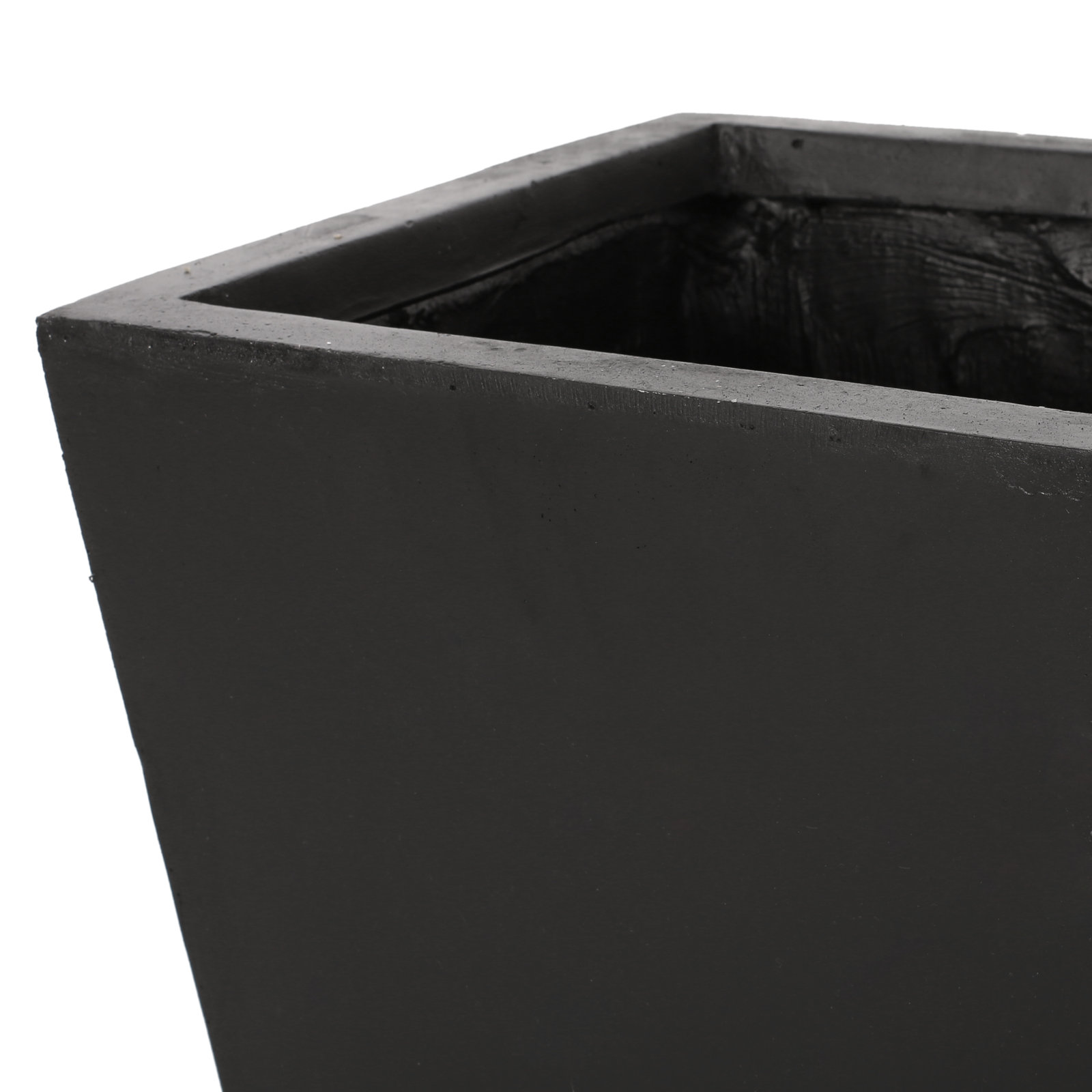 Devi 13" Pot Planter, Matte Black, 2