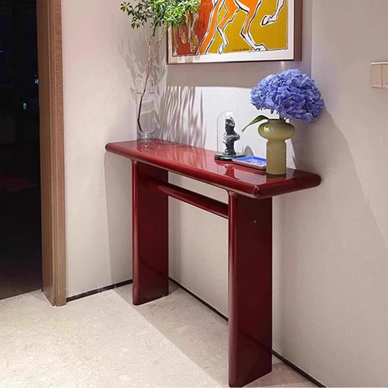 Nordic minimalist console table, 33.46" H x 59.06" W x 13.78" D