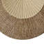 Art mural rond et nervuré en grès double couche, moyen, brun et beige-1584648644-1584648696