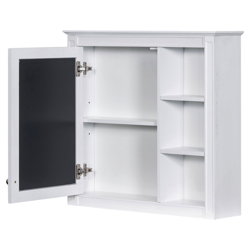 30" X 28" Wall Mounted Bathroom Storage Cabinet, White