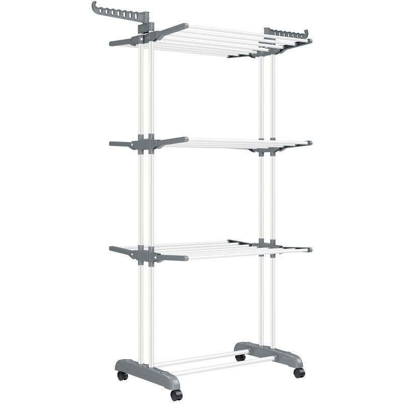 Steel Foldable Freestanding Drying Rack, White