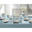 Ensemble de 4 tasses en porcelaine bleue 222 Fifth Adelaide de 14 onces, va au micro-ondes et au lave-vaisselle