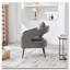 Chaise d'appoint rembourrée en velours-1167753840
