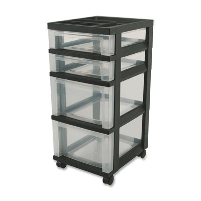 26.44'' H x 14.25'' W File Cart with Wheels