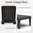 74" All-Weather Resin Chaise Lounge Chair, 5-Position Adjustable Reclining Patio Armless Lounger, Set of 2-90422820