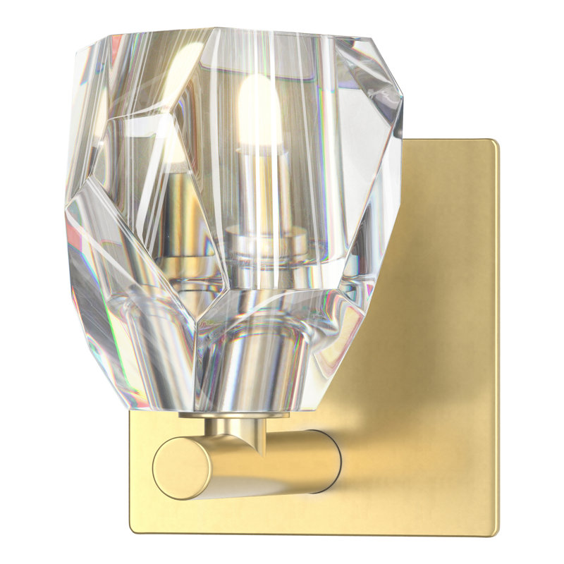Gatsby 1 - Light Dimmable Bath Sconce, Modern Brass