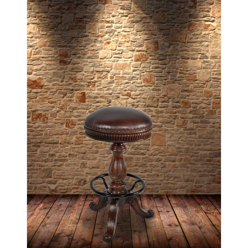 Tabouret de bar en bois massif Genica