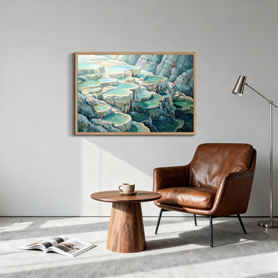 Art mural sur toile vert