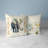 Elephant Lines Floral Reversible Throw Pillow-2111465742