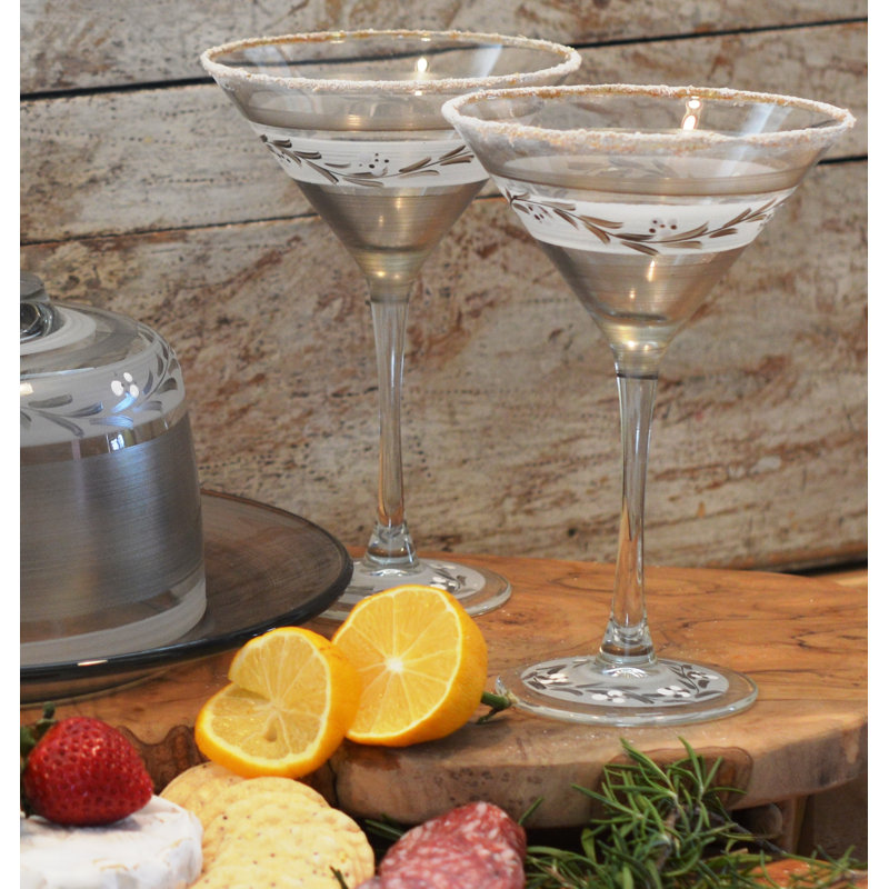 Pewter Vine 9 oz. Martini Glass