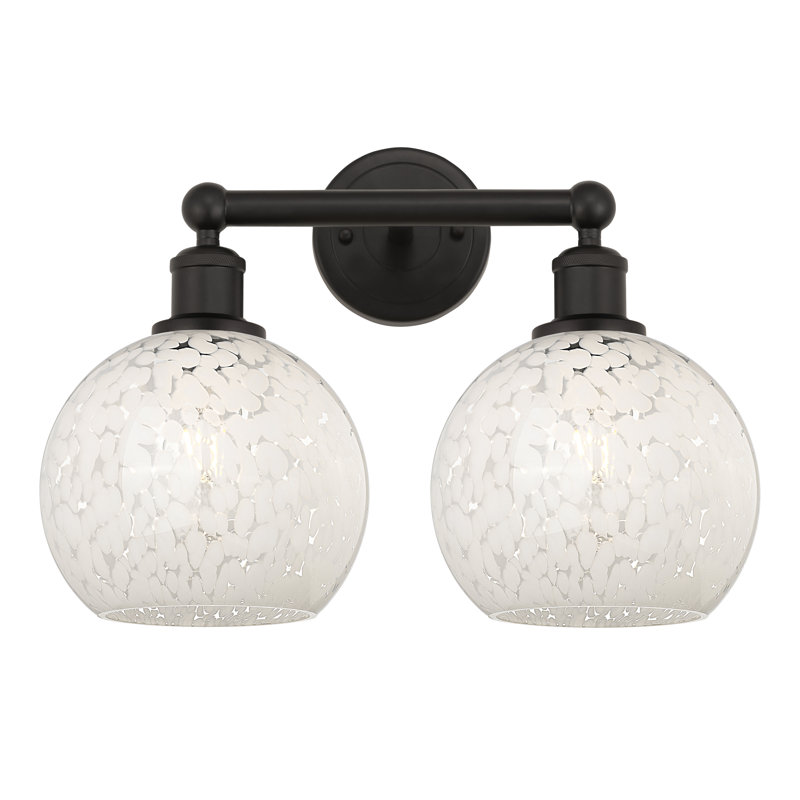 Éclairage pour meuble-lavabo à intensité variable 2 lumières Aakif, Bronze huilé