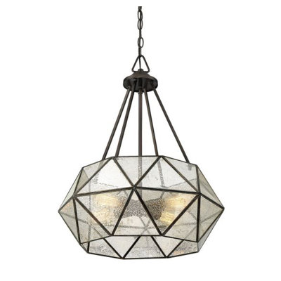 Lustre géométrique unique à 4 lumières Sky