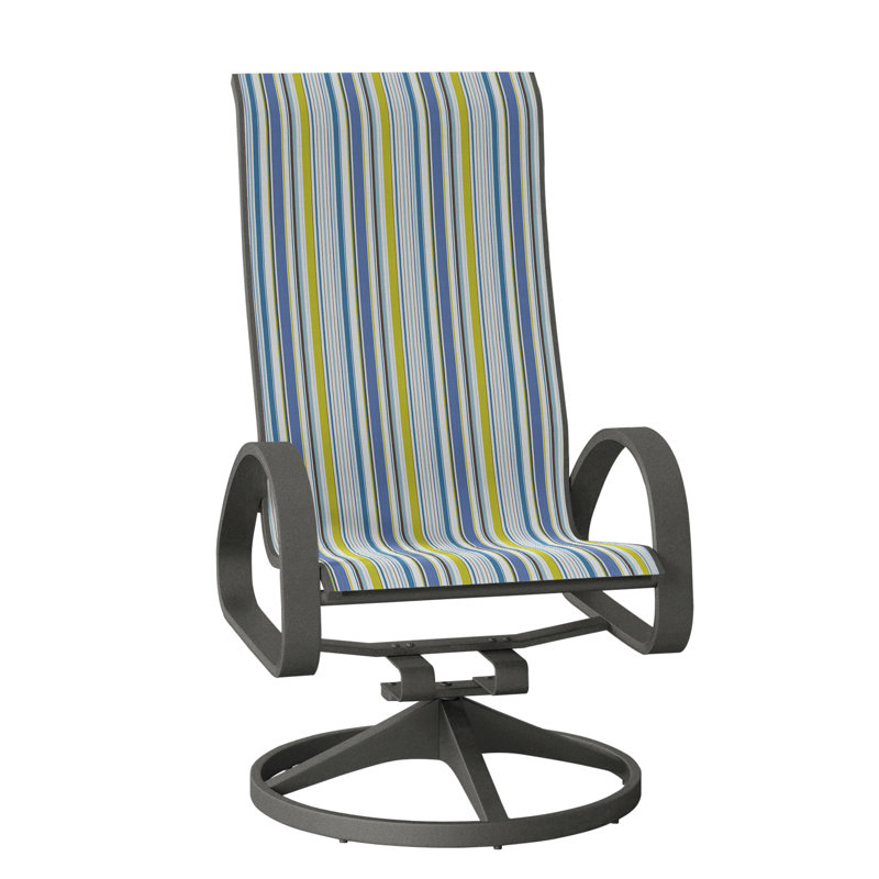 Fauteuil de patio pivotant Hiraku, Beacon taupe Sunbrella®, Graphite texturé