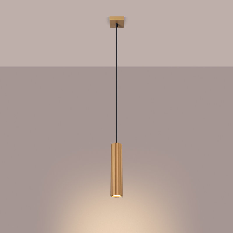 Bonina 1 - Light Brushed Nickel Pendant, Gold