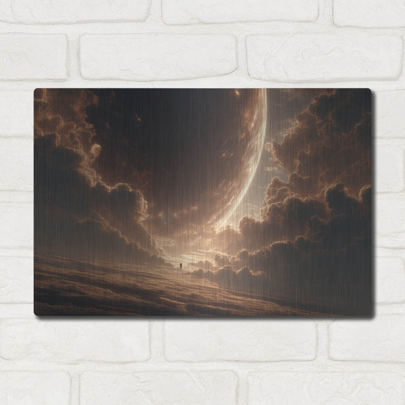  «Marz Sunset 2» par Ann Klee, art mural en métal, 16 po x 12 po, H 12 po x l 16 po