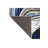 Blue Patterned Woven Base and Washable Rug-1449453131