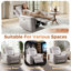 Fauteuil inclinable électrique moderne en cuir végétalien 39 po avec USB Alverez-110327145