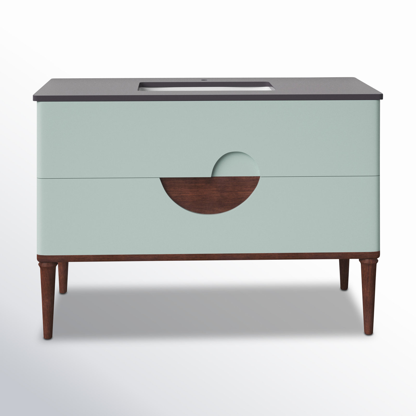 Kimber 48'' Single Bathroom Vanity, Aloe Green
