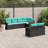 Latitude Run® 7 Piece Patio Sofa Set With Cushions Poly Rattan-2076039041-2076039043