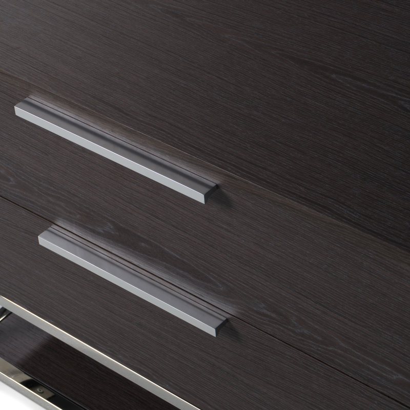 Carstarphen - Table de chevet moderne, Orme gris