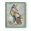 Fantastic Florals Fox, assis, reproduction encadrée - bois massif-1001001184-1001001213