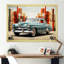 «Cubist 1950S Car Vintage Evolution» sur impression sur toile-1156595310-1156595305