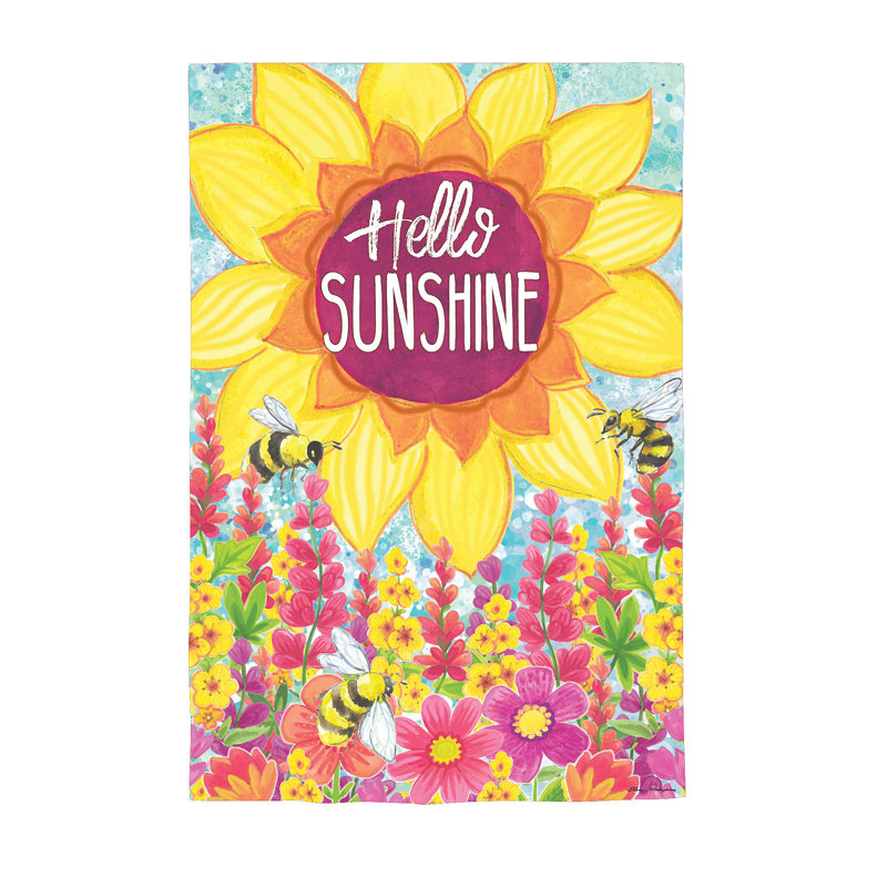 Drapeau de maison Hello Sunshine