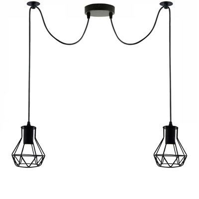 Chaela 2 - Light Black Cluster Pendant