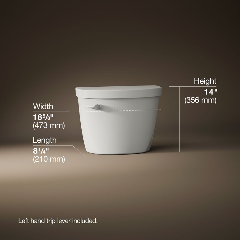 Cimarron® Toilet Tank 1.6 Gpf, Biscuit