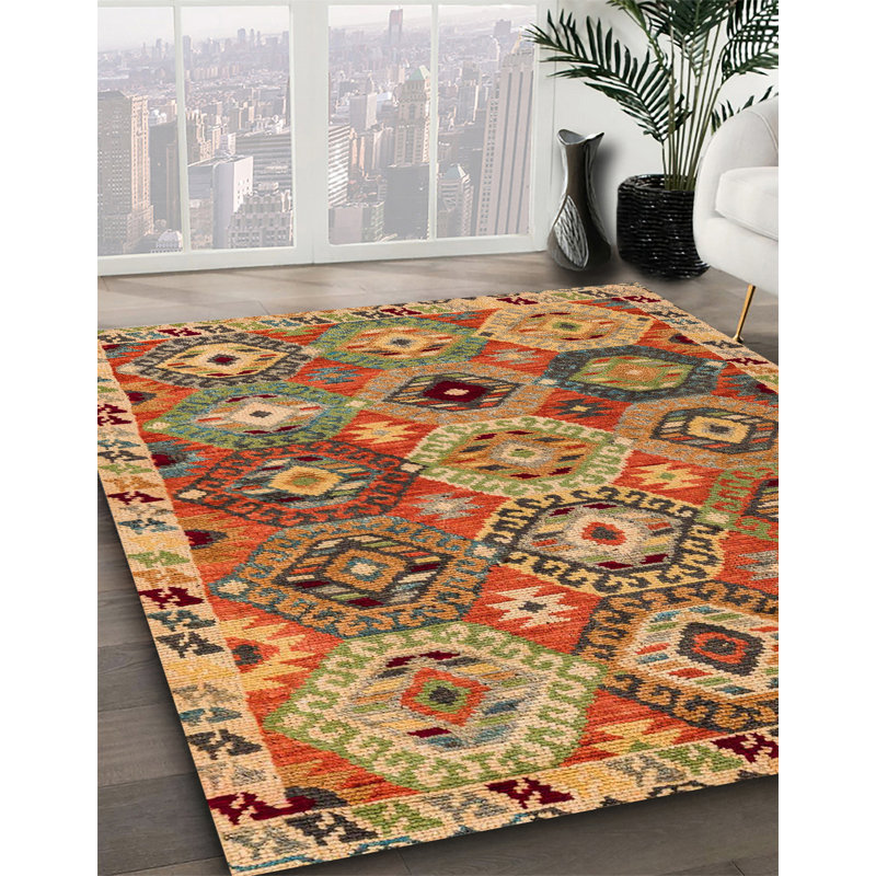Abstract Indoor Rug, Square 7'