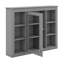 Armoire à pharmacie murale avec miroir et 6 tablettes ouvertes-118474806