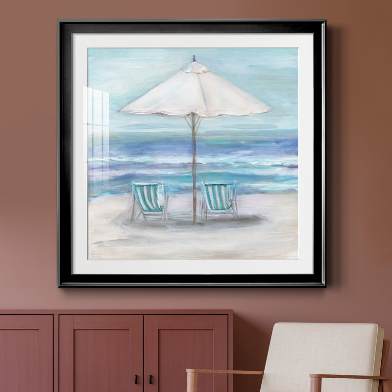 Gulf Shores II - peinture encadrée, H 26,5 po x l 26,5 po x P 1,5 po, Noir