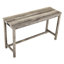 Table de bar 4 pièces avec prise de courant pour différentes pièces - surface en grain de bois, tabourets confortables, mousse à haute élasticité, prise industrielle et à chaises facile à assembler, table de qualité repas, chaises solides,