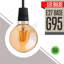 6W E27 Dimmable LED Vintage Edison Globe Light Bulb Amber