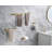 Stainless Steel 4-Piece Bathroom Hardware Set - Towel Bars, Paper Holder, Robe Hook-110331712