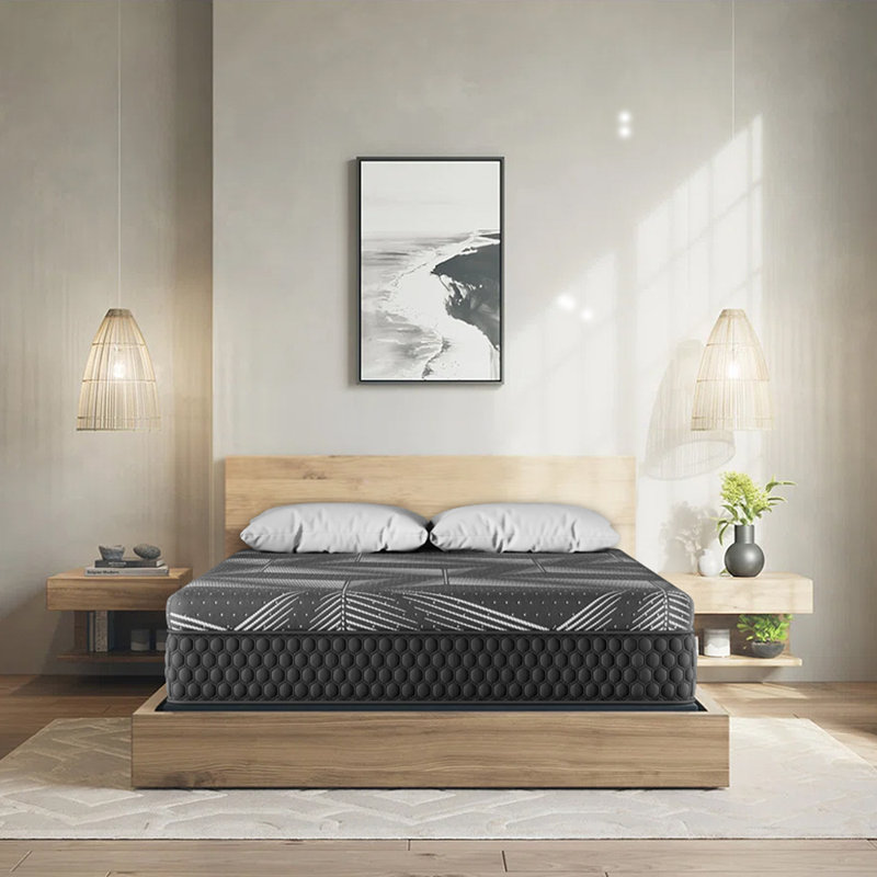 Matelas 12 po Bryn Cool Copper Hybrid, ferme au toucher, Grand lit